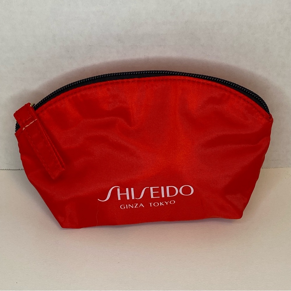 Shiseido Ginza Tokyo Red Cosmetic Toiletry Bag NEW Makeup Pouch